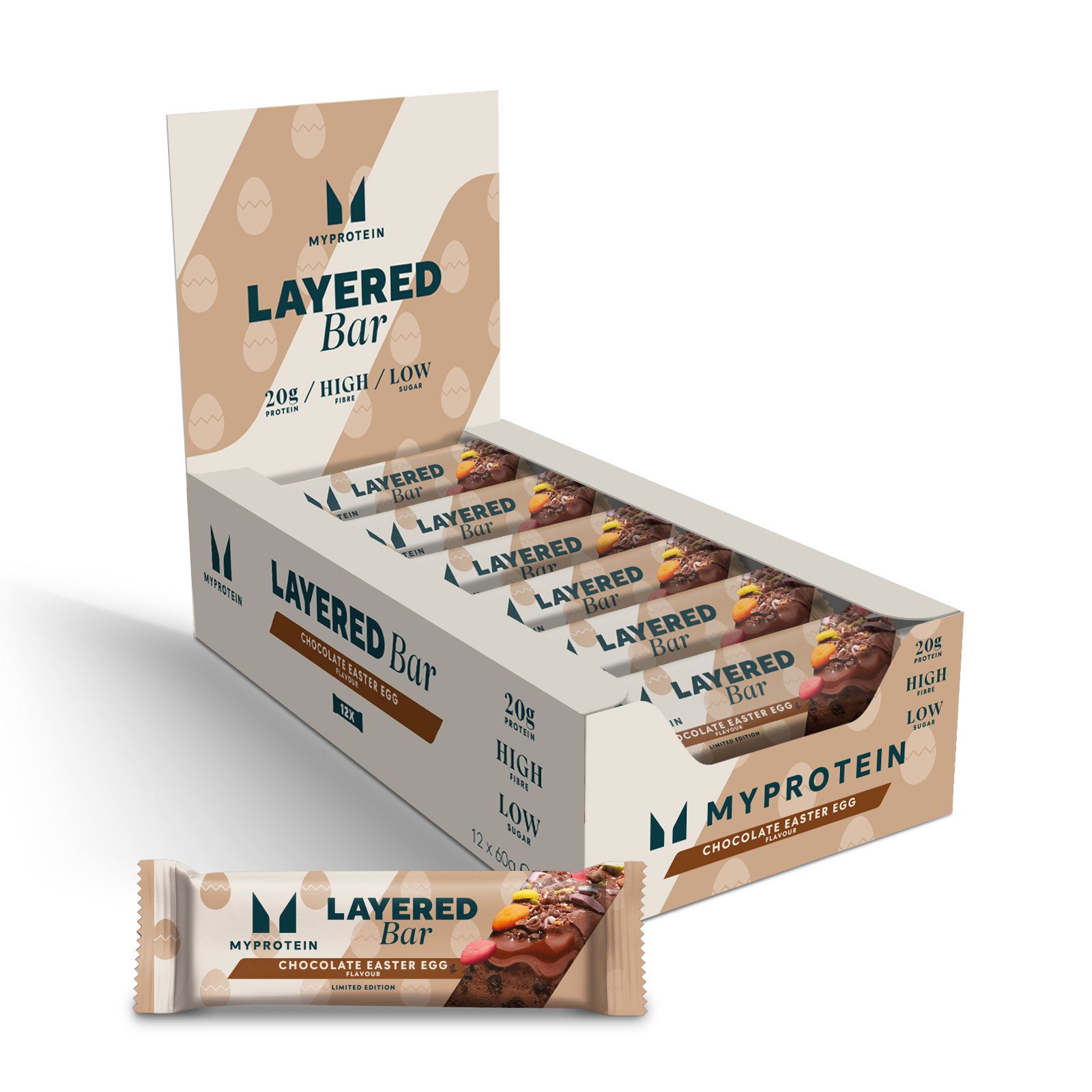 Baton Easter Egg Layered Bar (Chocolate Easter Egg)