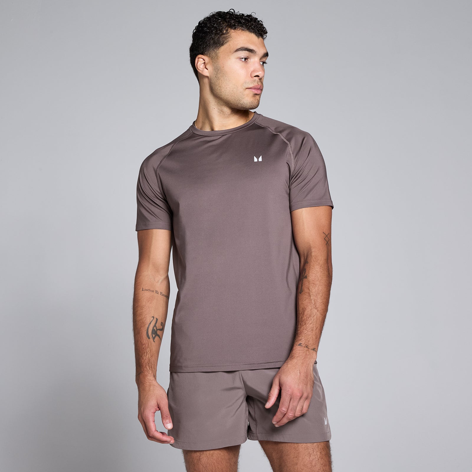 Męski T-shirt z krótkim rękawem z kolekcji Training MP (Mocha)