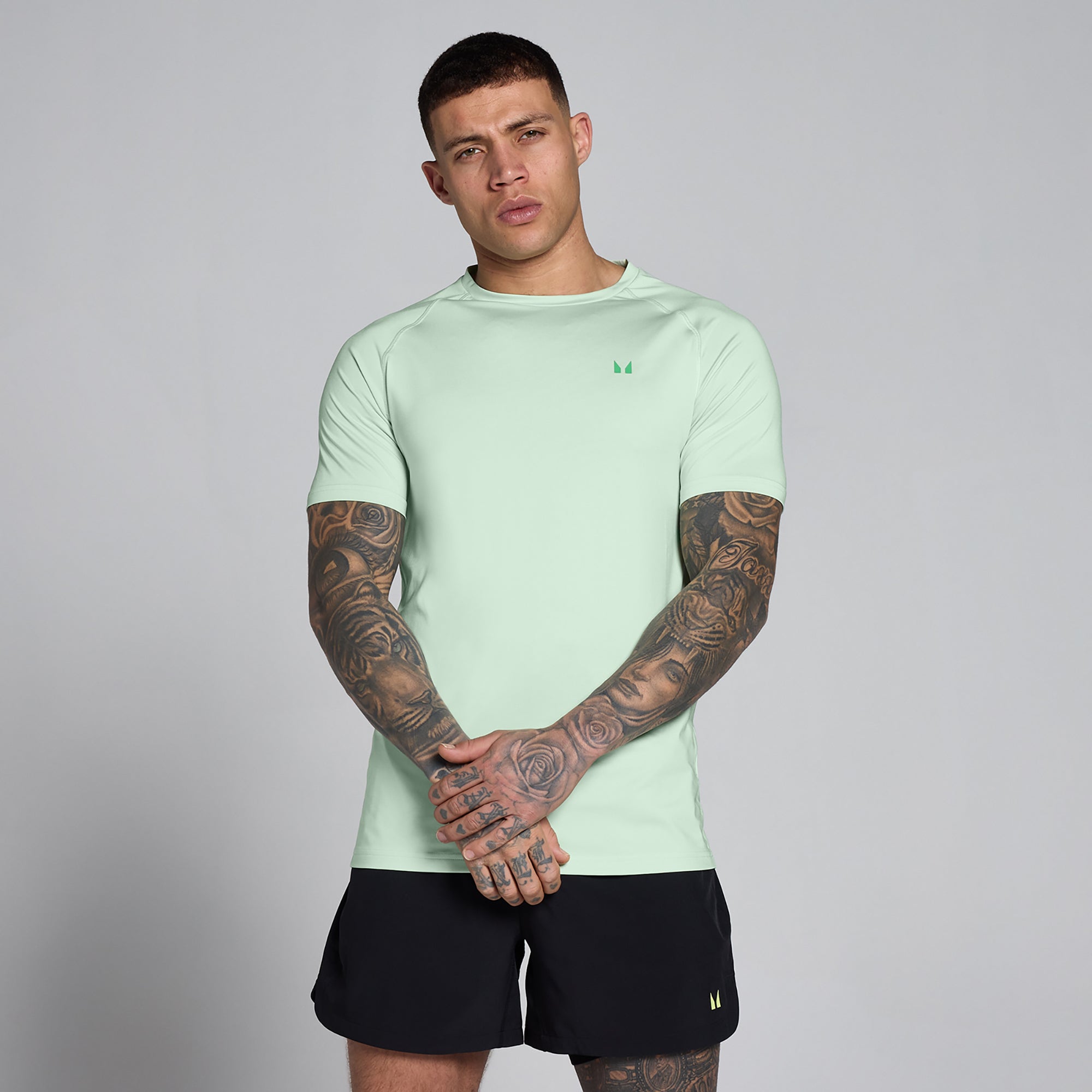 Męski T-shirt z krótkim rękawem z kolekcji Training MP (Light Lime)