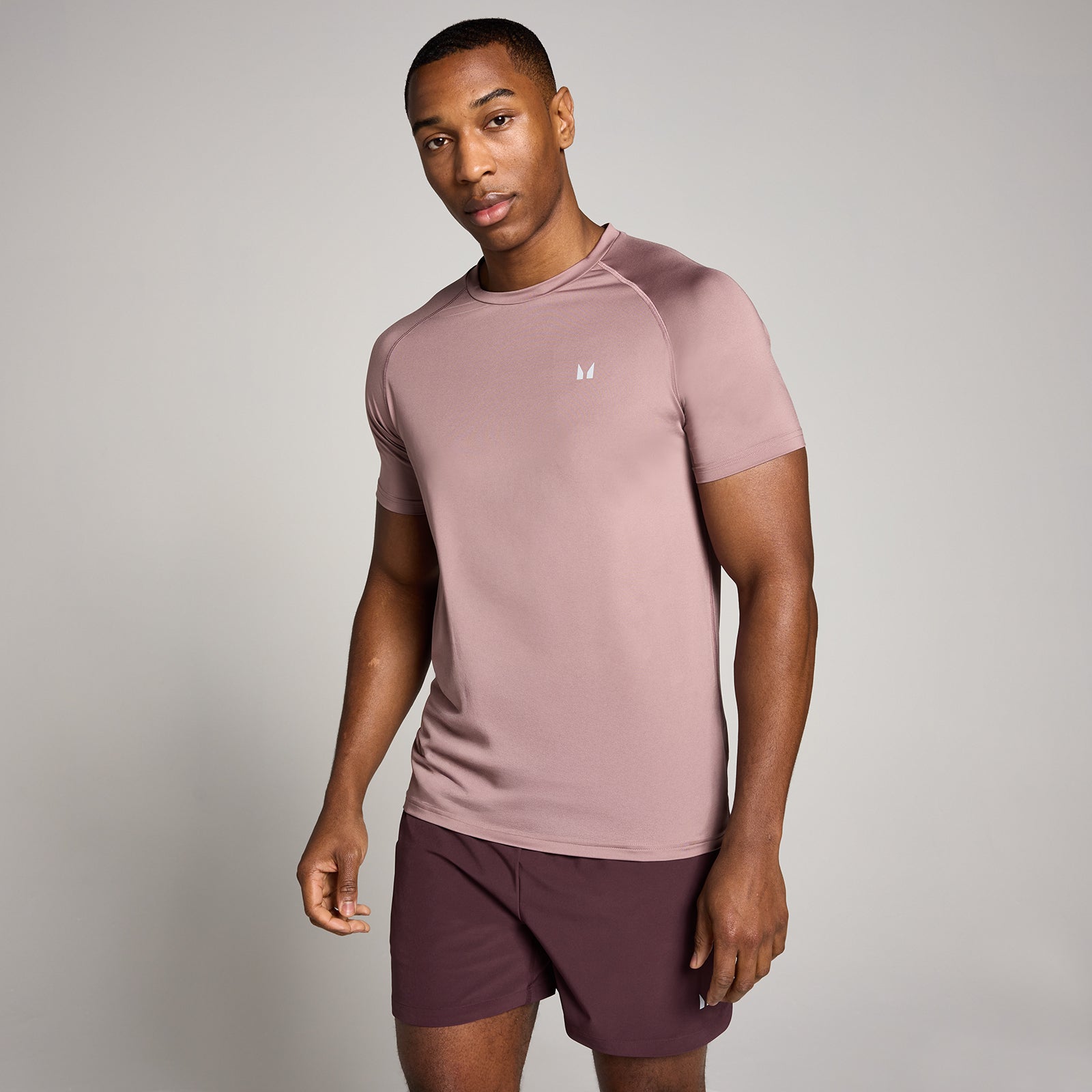 Męski T-shirt z krótkim rękawem z kolekcji Training MP (Mauve)