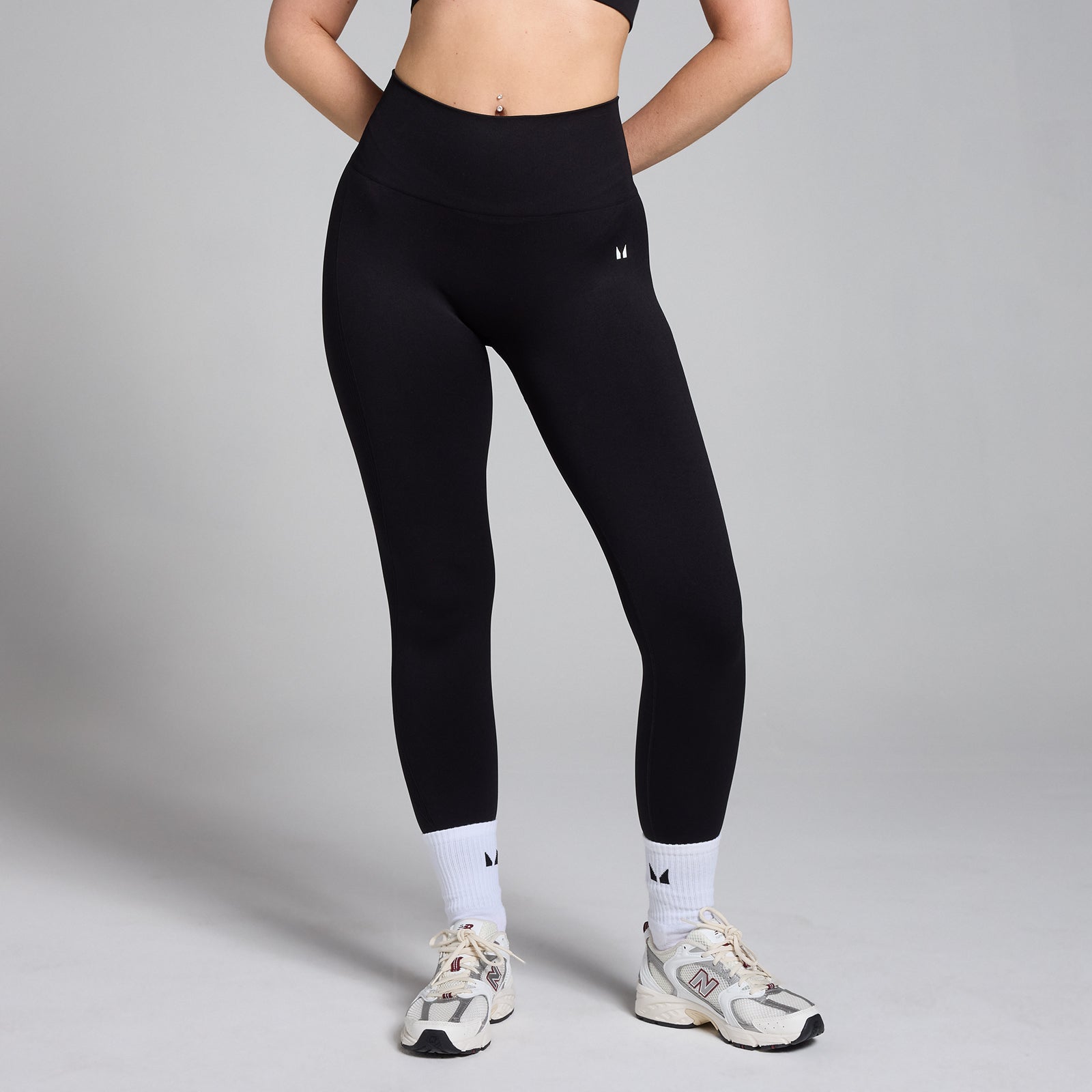 Damskie legginsy bezszwowe z kolekcji Shape MP (Czarny)