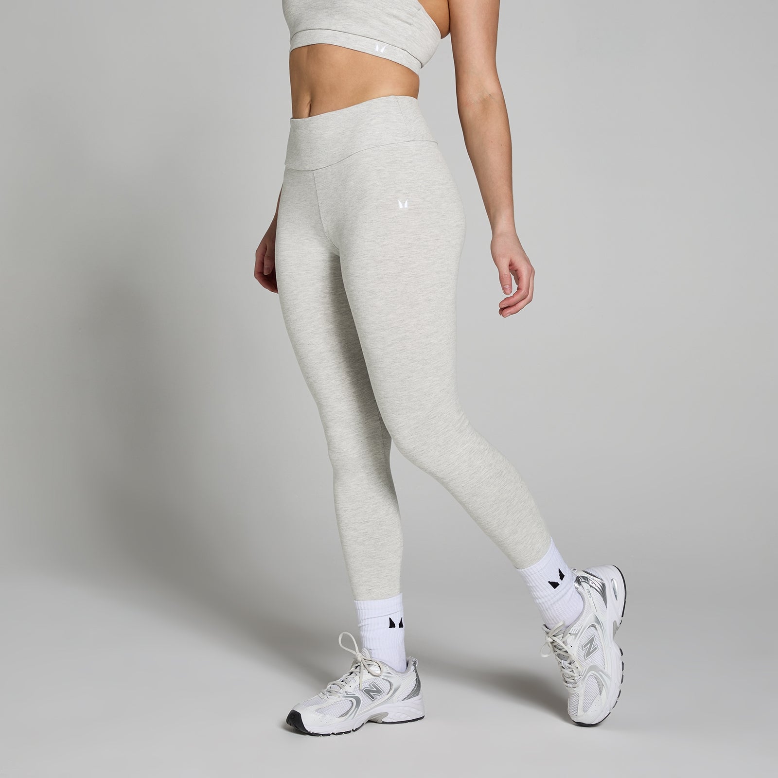 Damskie legginsy z kolekcji Basics MP (Szary Melanż)