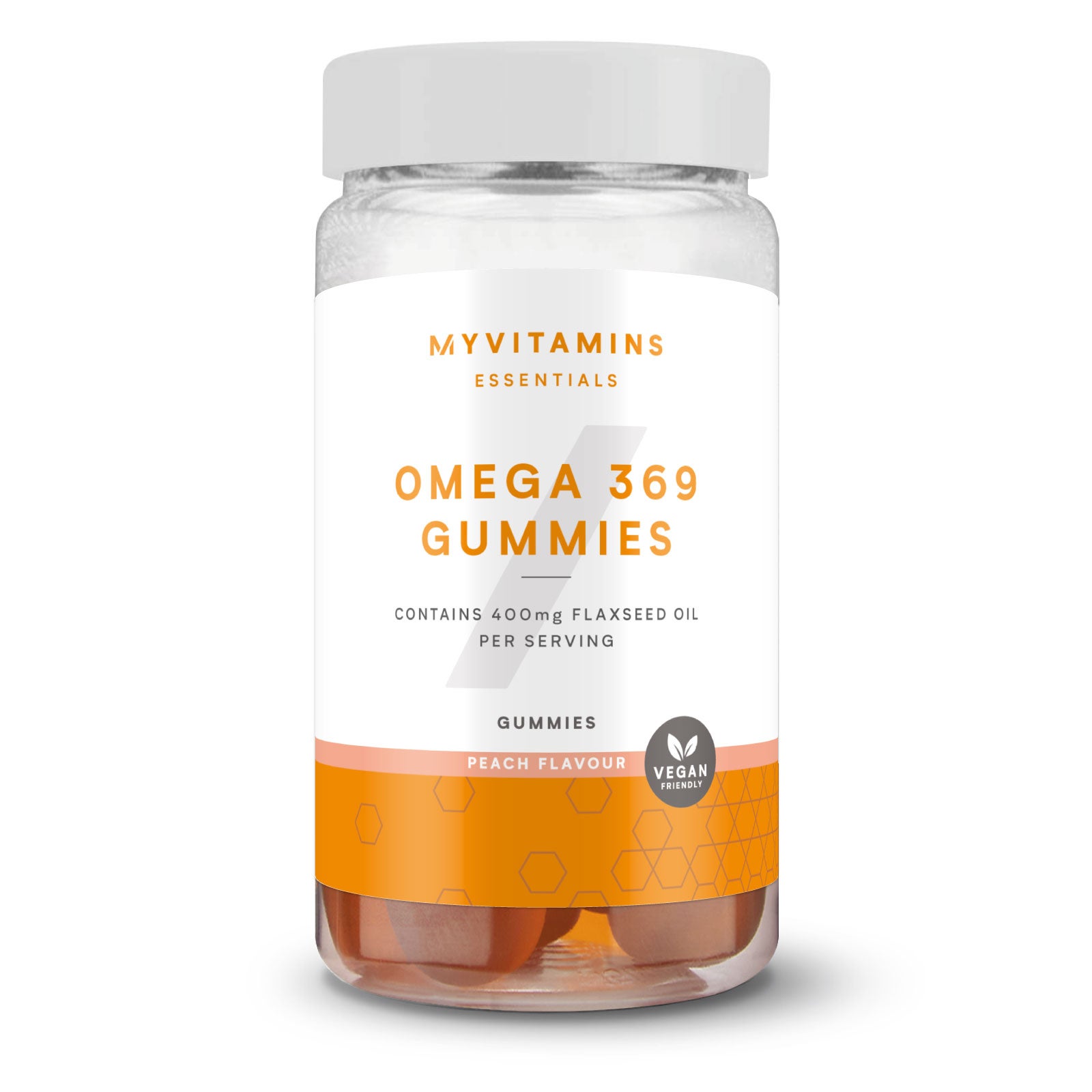 Żelki z kwasami omega-3-6-9 (Peach)