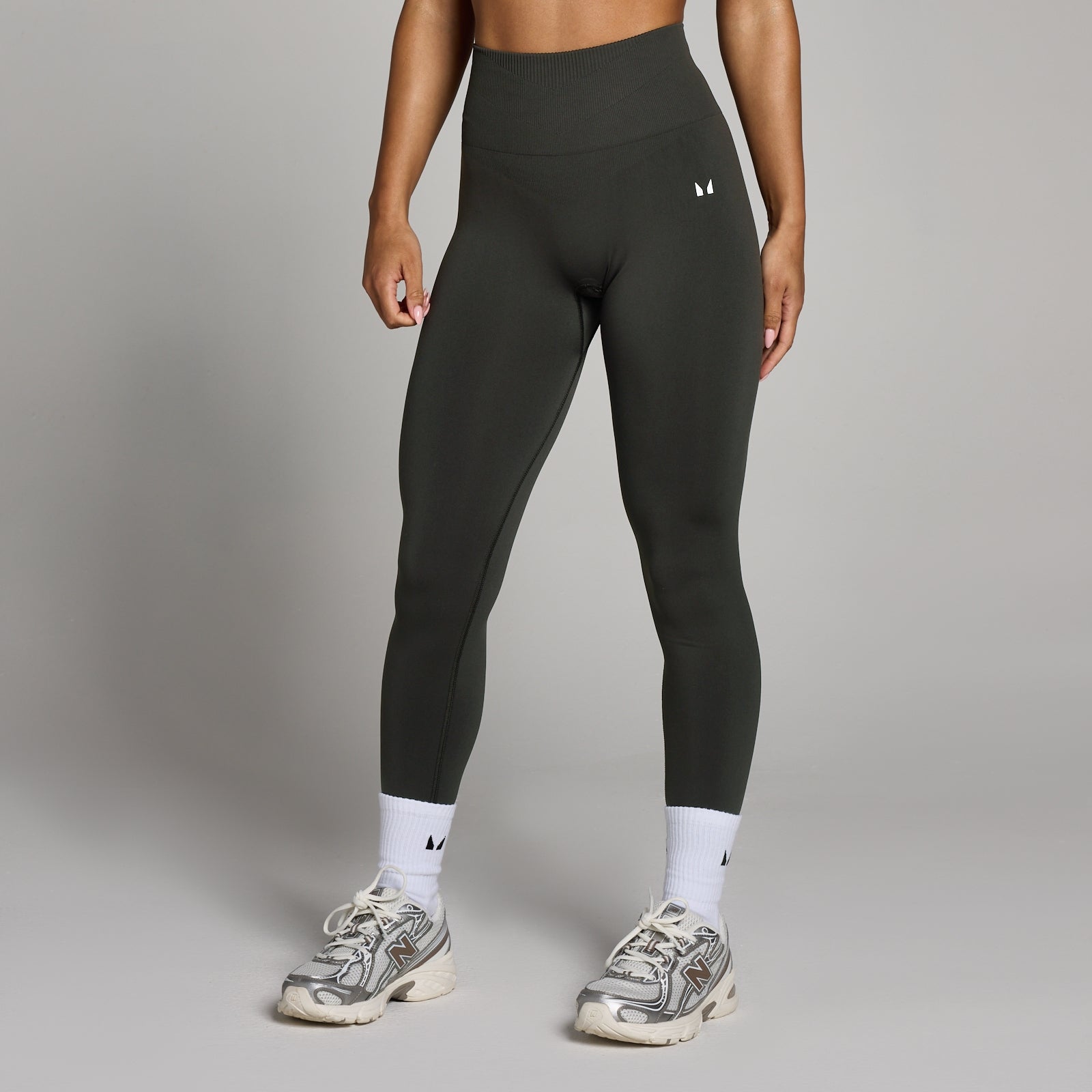 Damskie Legginsy Bezszwowe MP Tempo (Night Grey)