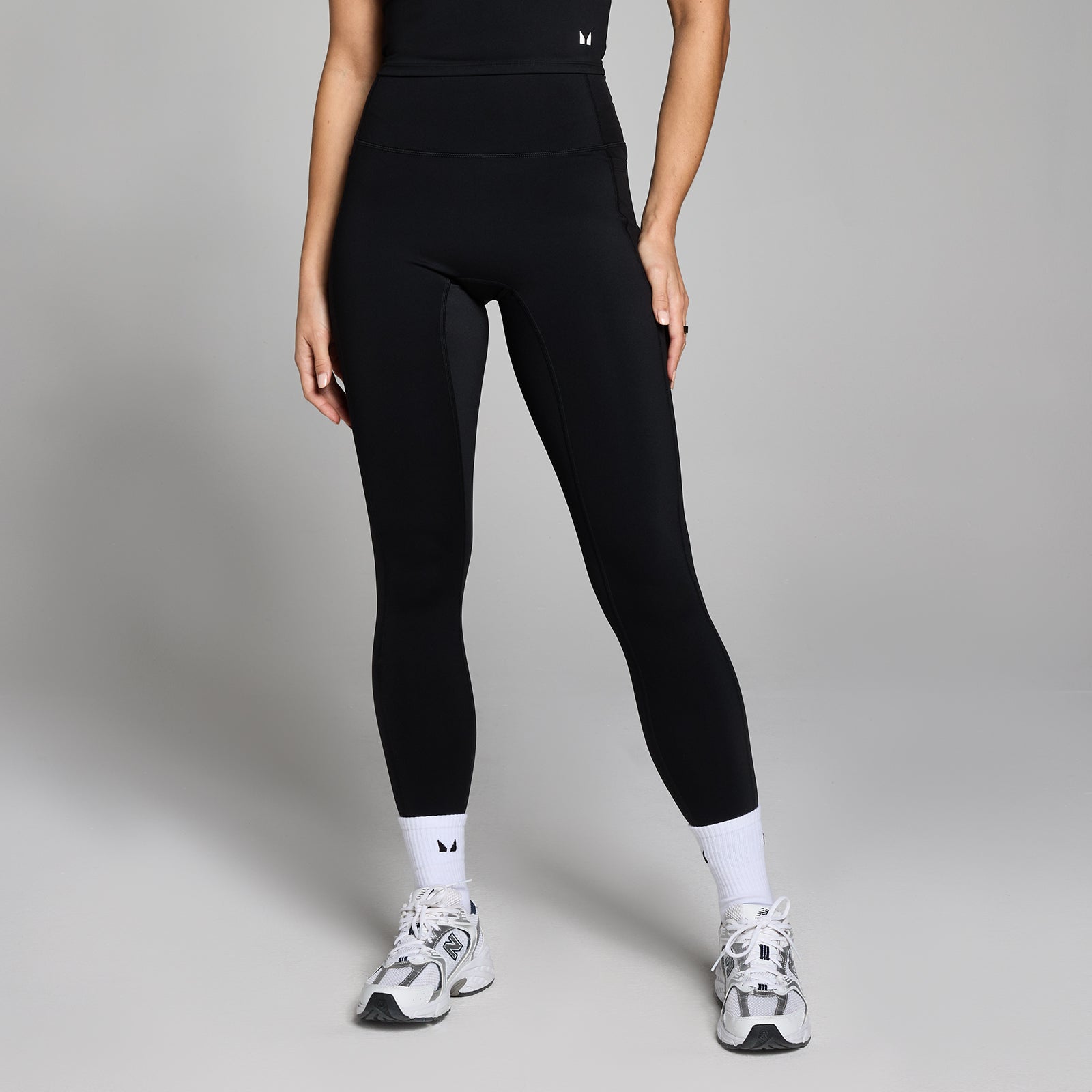 Damskie Legginsy MP Active z Kieszeniami (Czarny)