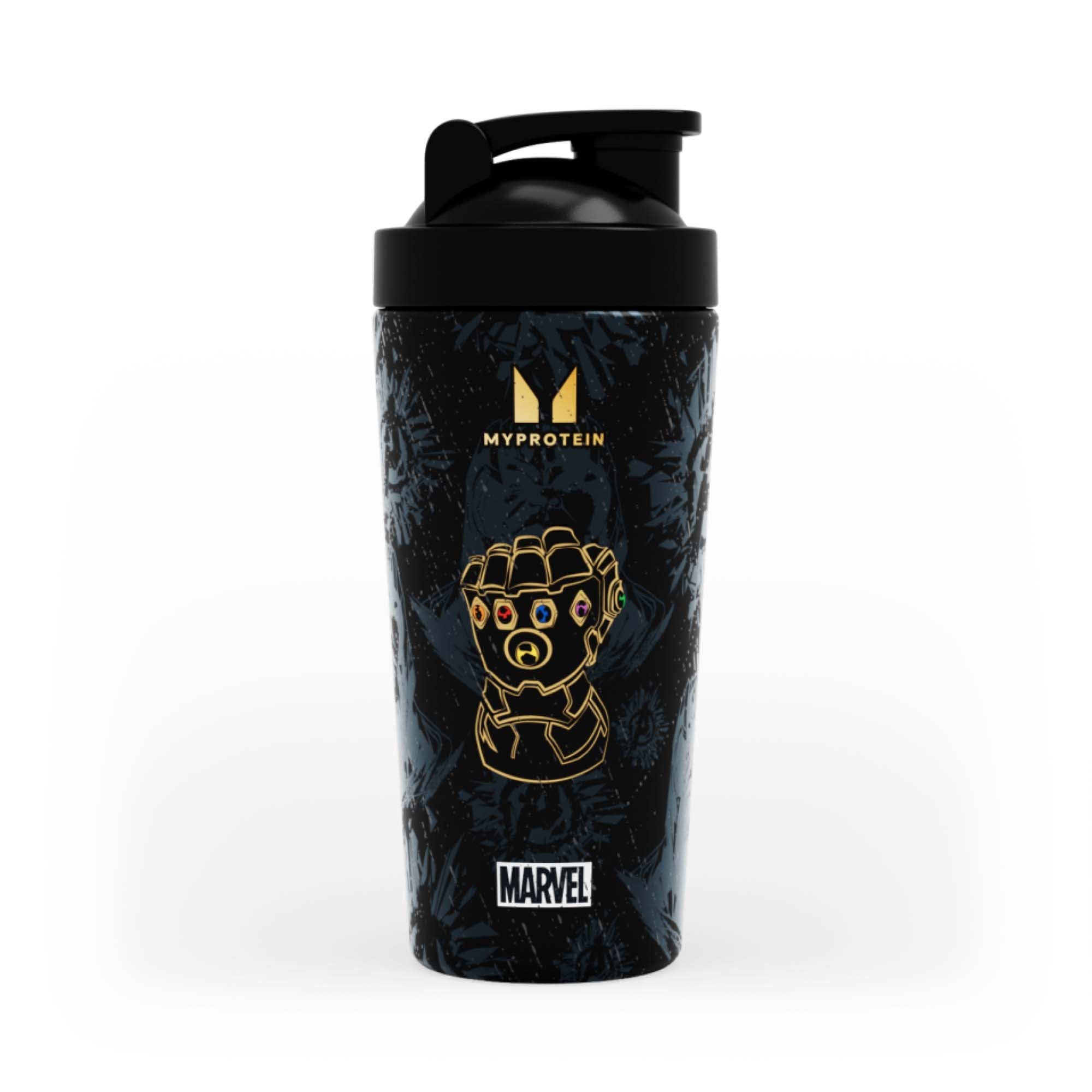 Shaker Myprotein Thanos z metalu z recyklingu – czarny