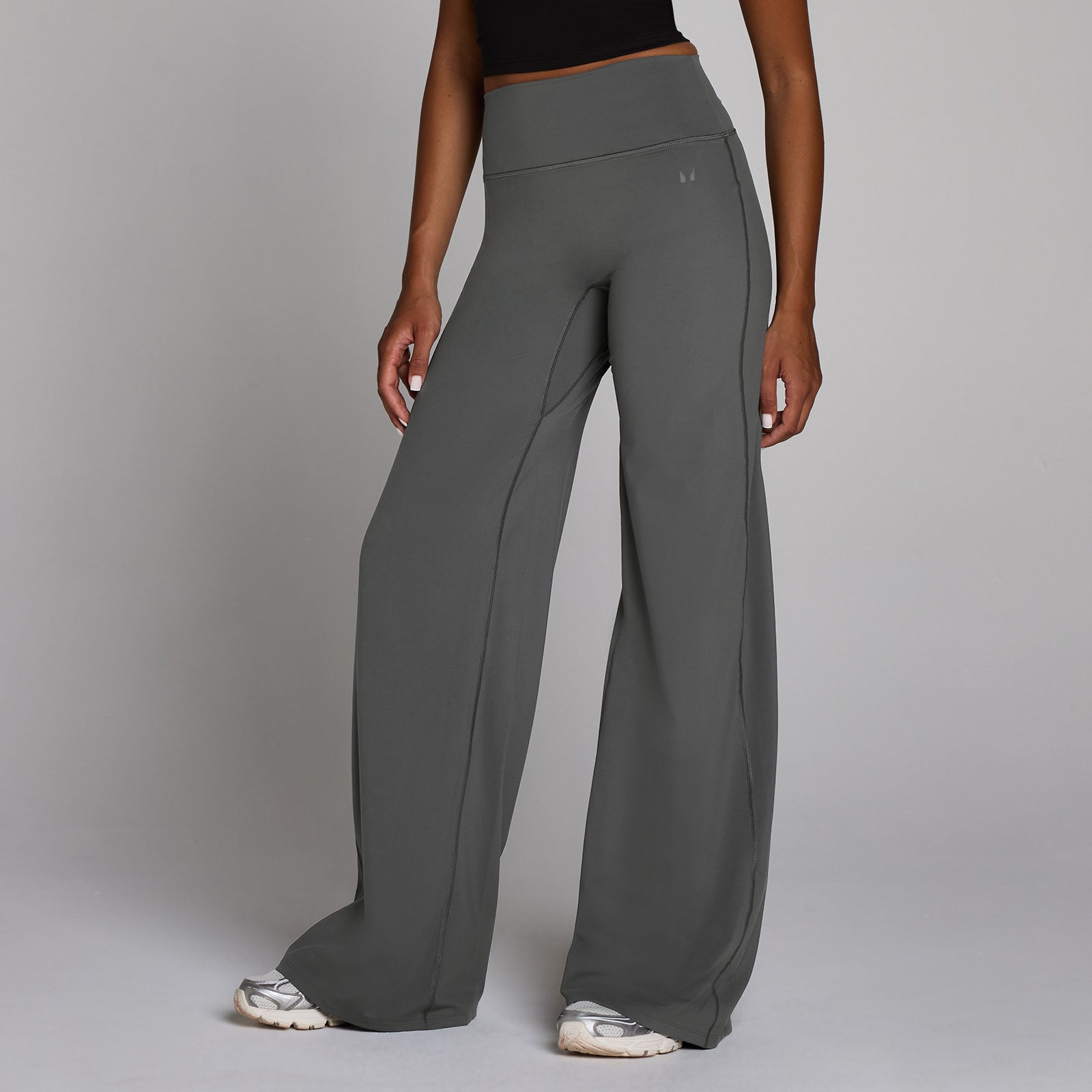 Damskie legginsy z szerokimi nogawkami z kolekcji Tempo MP (Dark Grey)