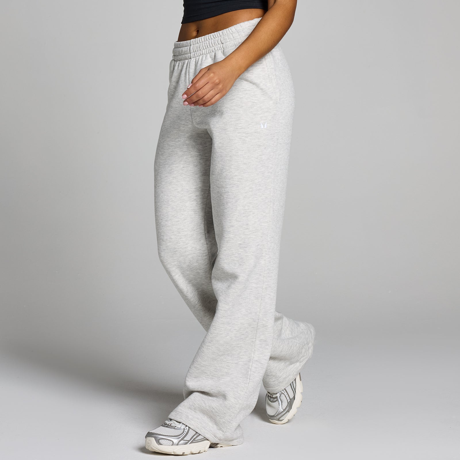 Damskie joggery o prostych nogawkach z kolekcji Basics Tall MP (Light Grey Marl)
