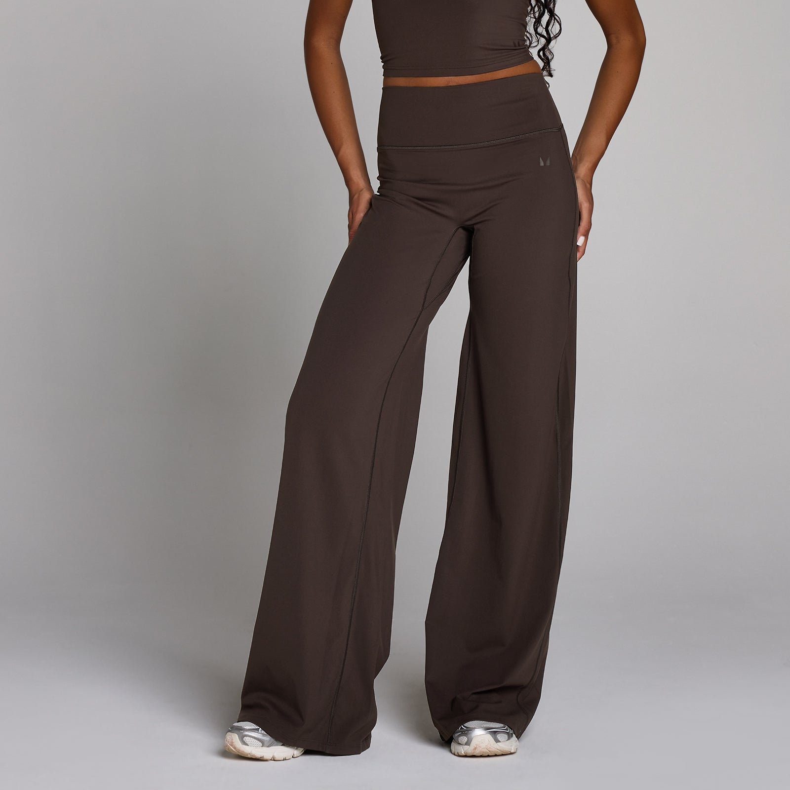 Damskie legginsy z szerokimi nogawkami z kolekcji Tall Tempo MP (Cocoa)