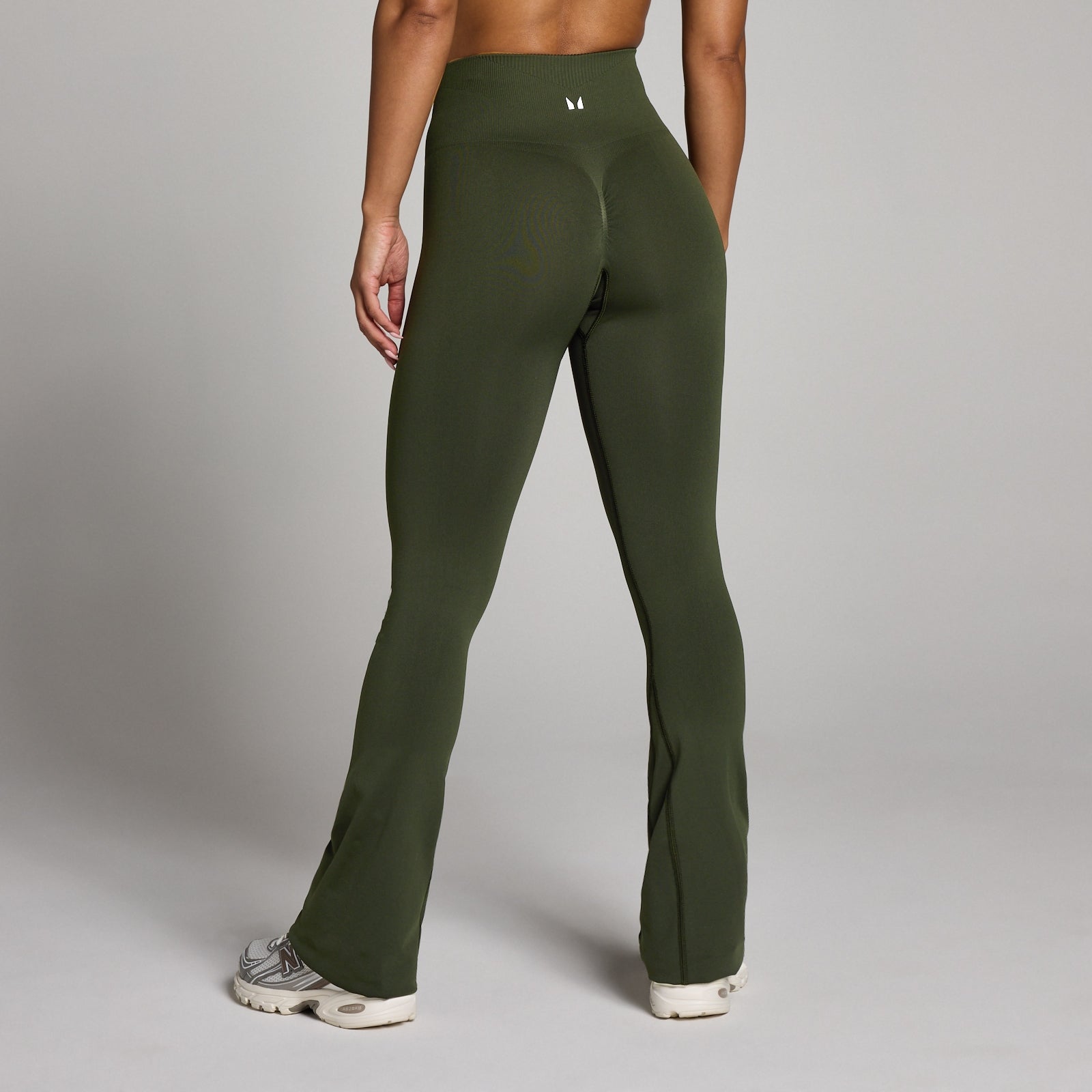 MP Damskie Legginsy Tempo Seamless z Rozszerzanymi Nogawkami (Forest Green)