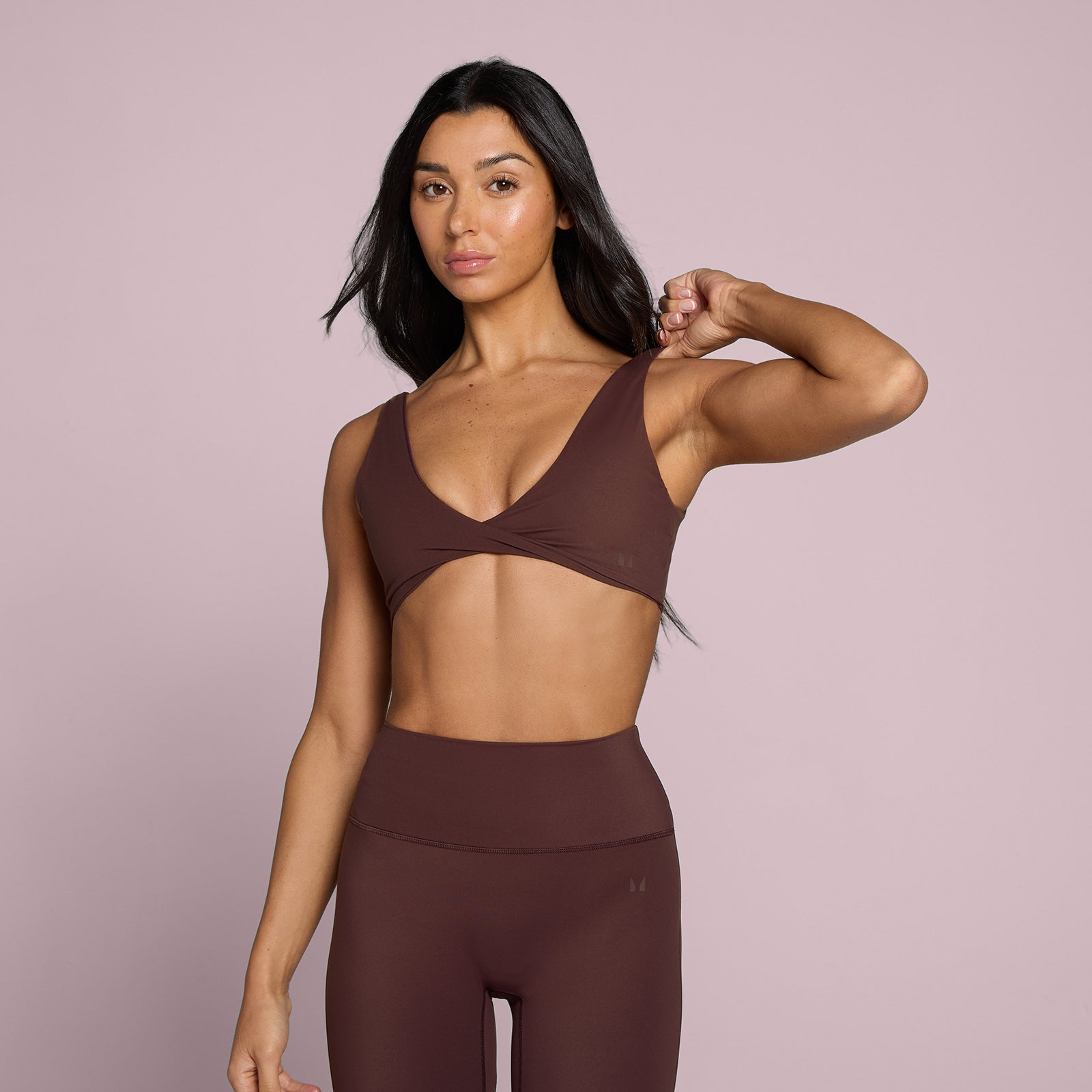 Damski Biustonosz Sportowy MP Tempo Twist Front (Fudge)