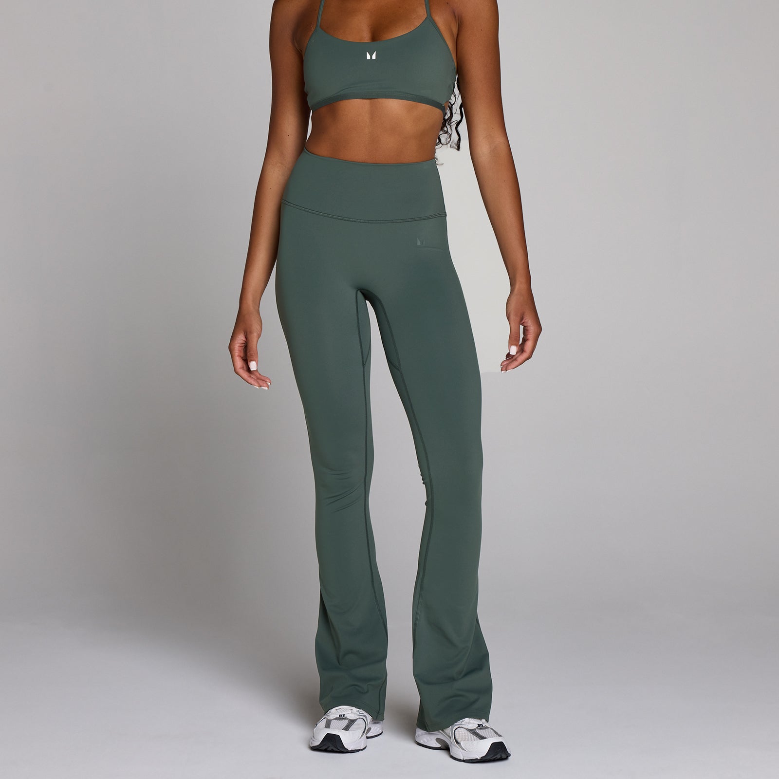 Damskie Legginsy MP Tempo z Rozszerzaną Nogawką (Cloudy Green)