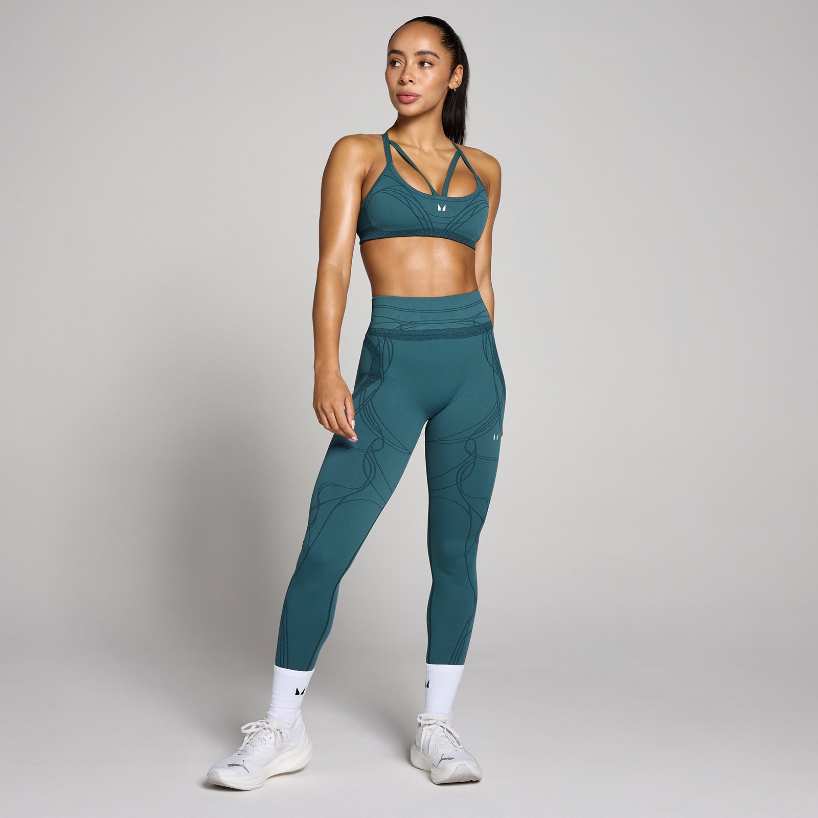 Damskie Bezszwowe Legginsy MP Hybrid