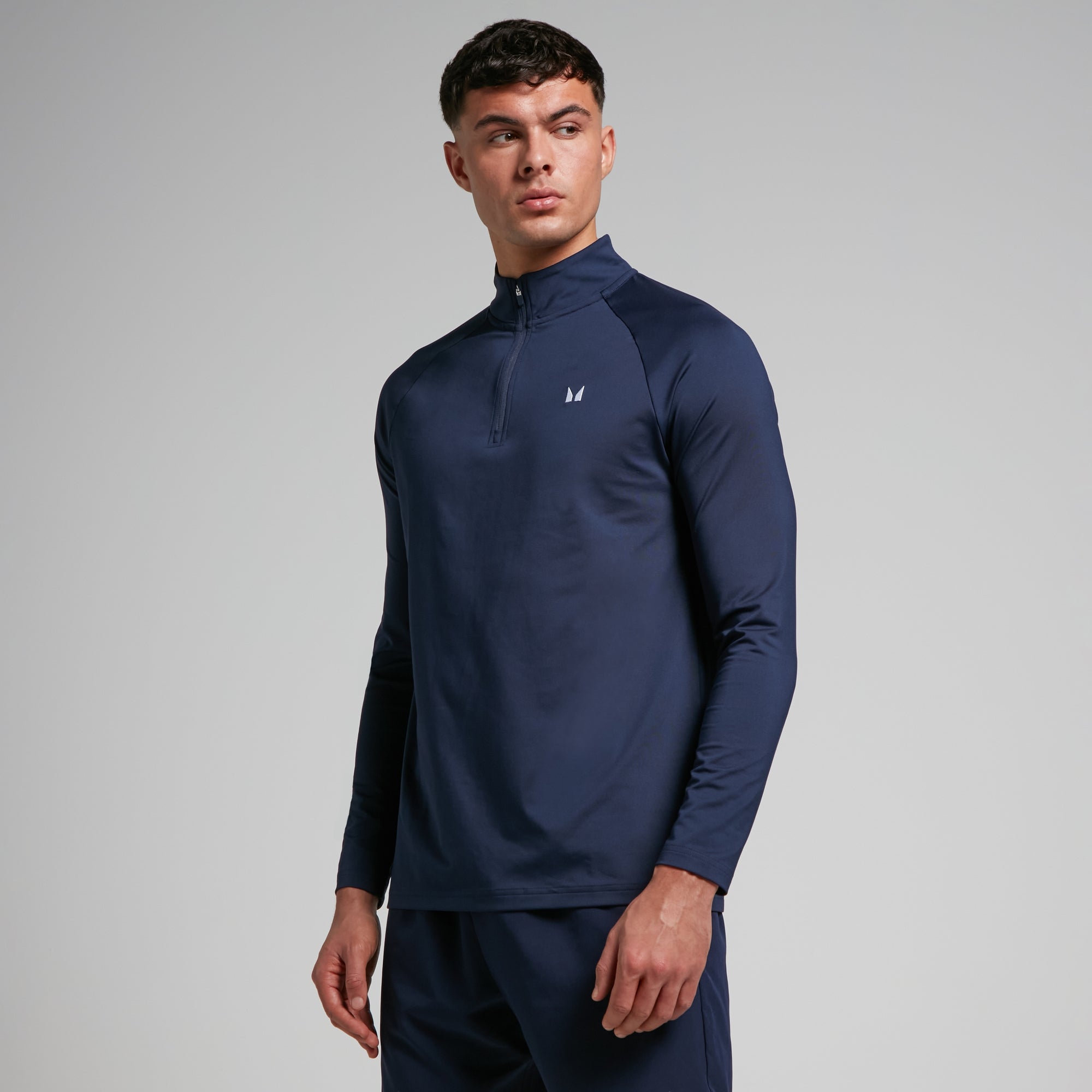 MP Męska Bluza Treningowa 1/4 Zip (Granatowy)