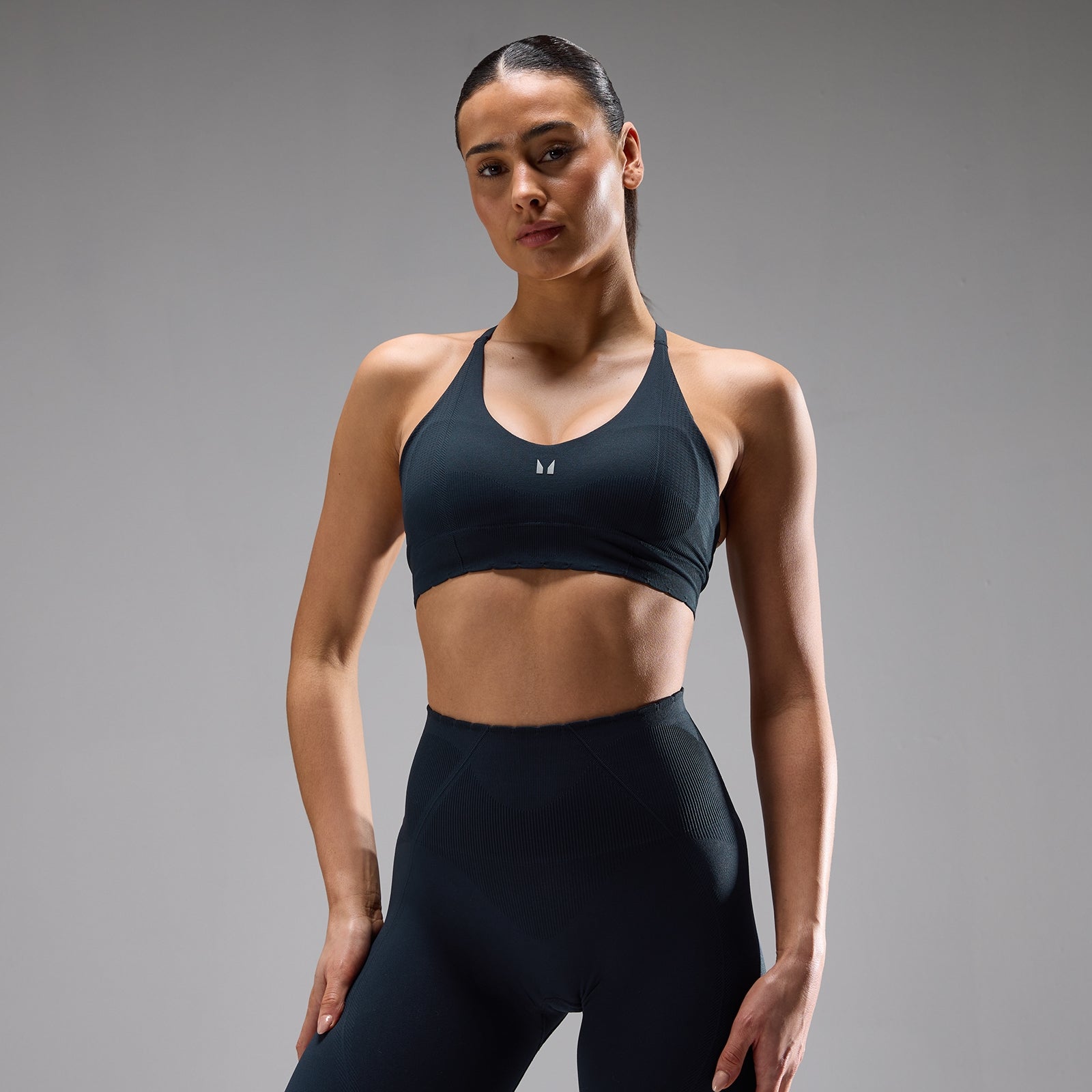 Damski Biustonosz Sportowy MP Tempo Ultra Seamless (Deep Midnight)