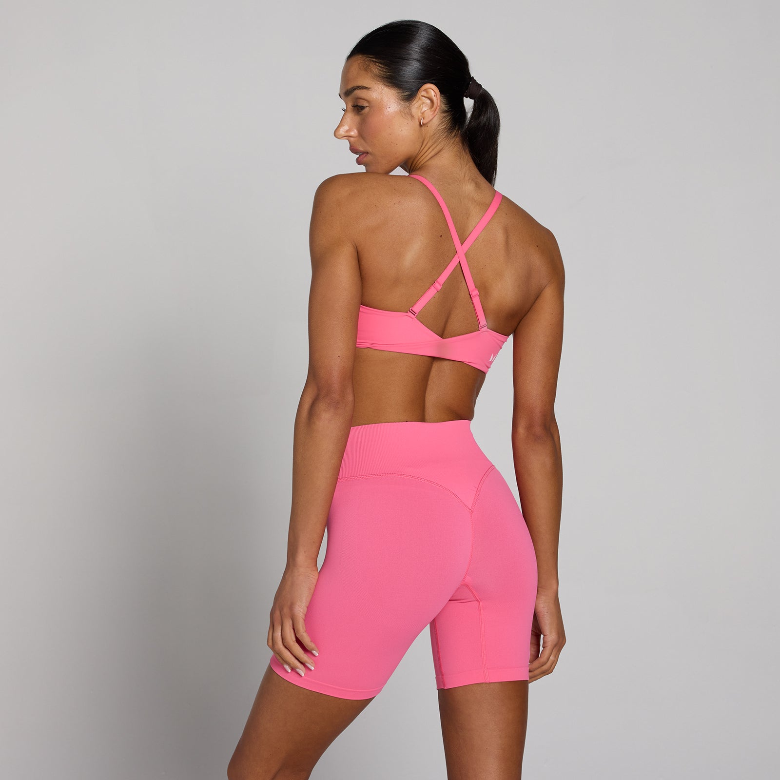 Damski Biustonosz Sportowy MP Tempo Twist Back (Vibrant Pink)