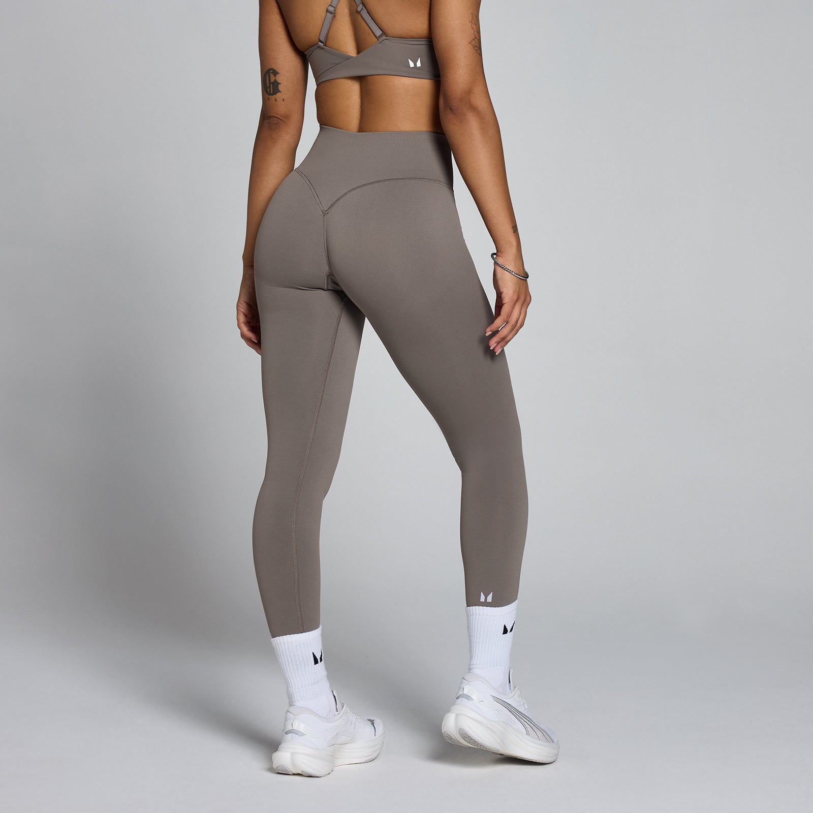 Damskie Legginsy Bezszwowe MP Tempo Hybrid (Ash Grey)