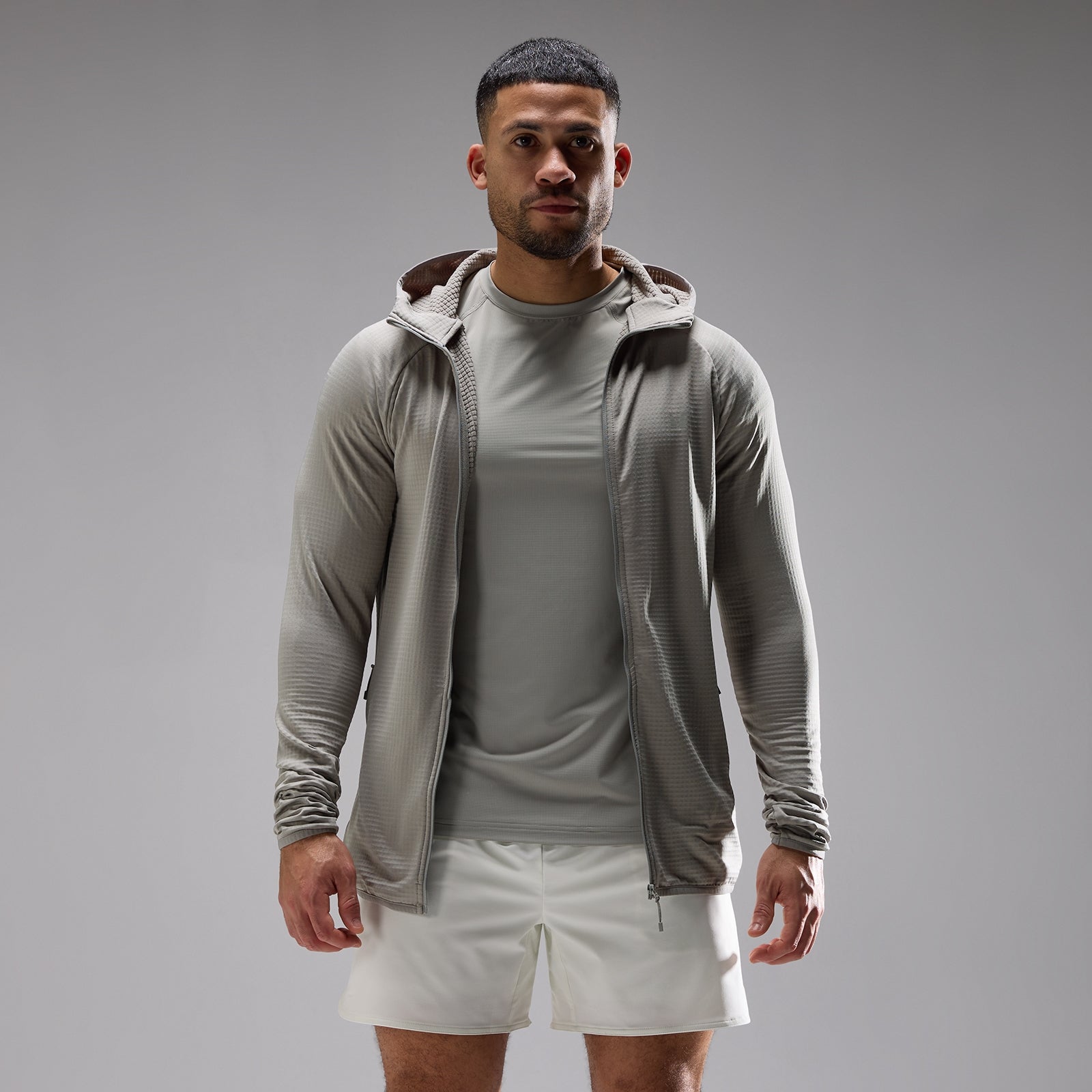 MP Męska Bluza Treningowa Ultra Gridded z Kapturem (Fossil)