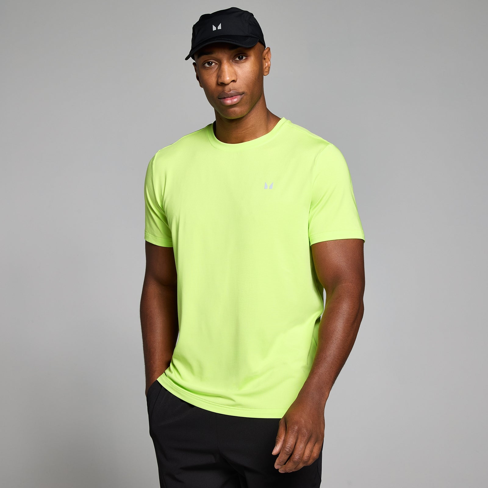 Męska Koszulka MP Active Gridded (Lime)