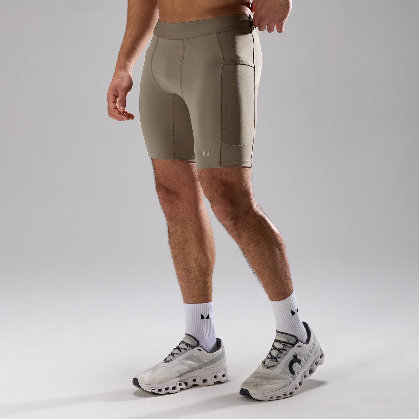 Męskie Spodenki Treningowe MP Velocity Ultra Storage Half Tight (Falcon)