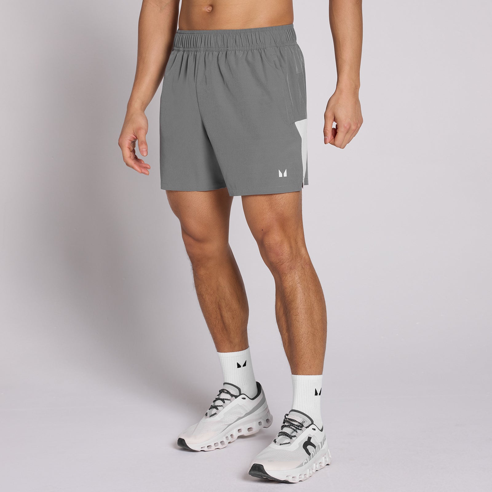 Męskie Spodenki Treningowe MP Active Training 5" z Kieszeniami (steel grey)