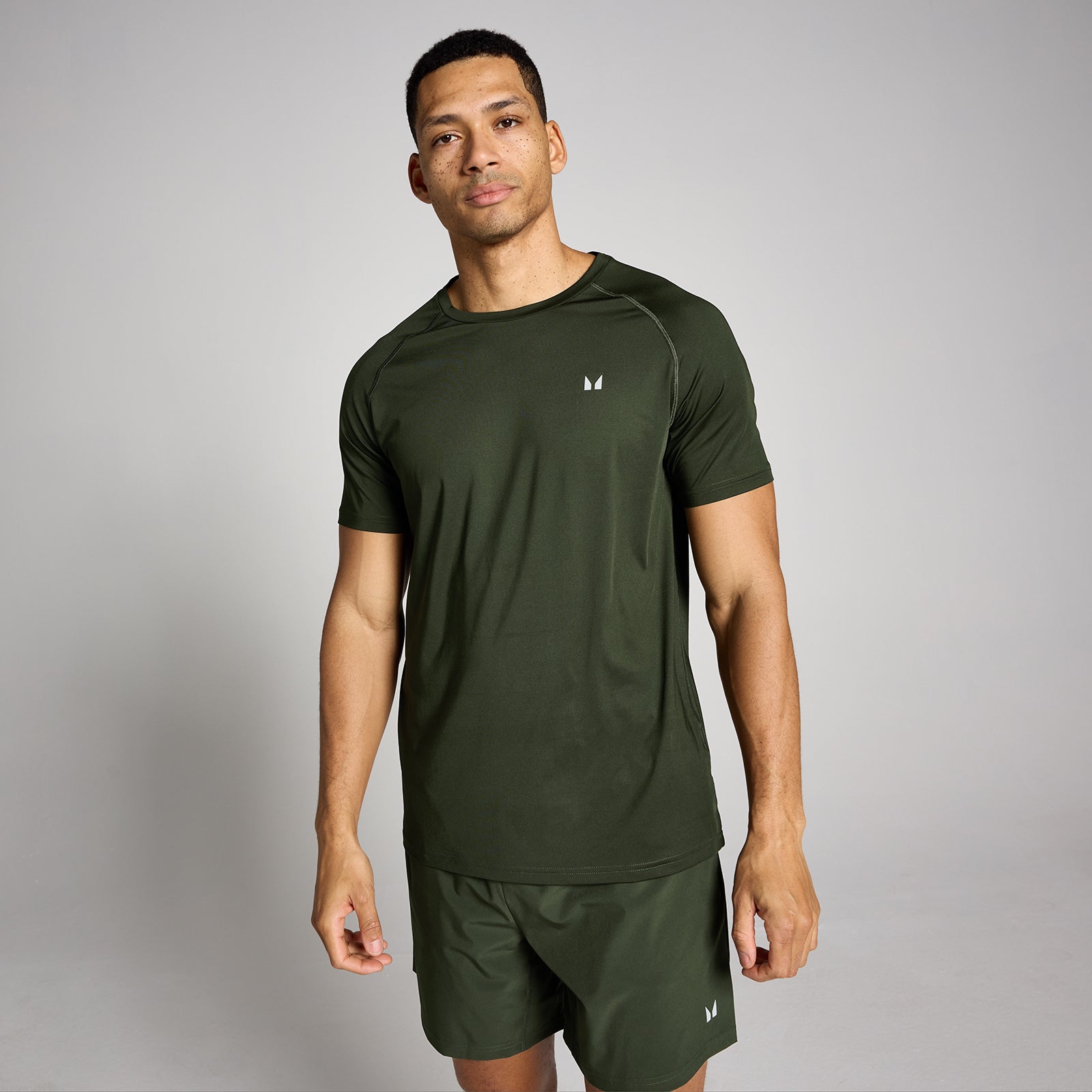 Męski T-shirt z krótkim rękawem z kolekcji Training MP (Forest Green)