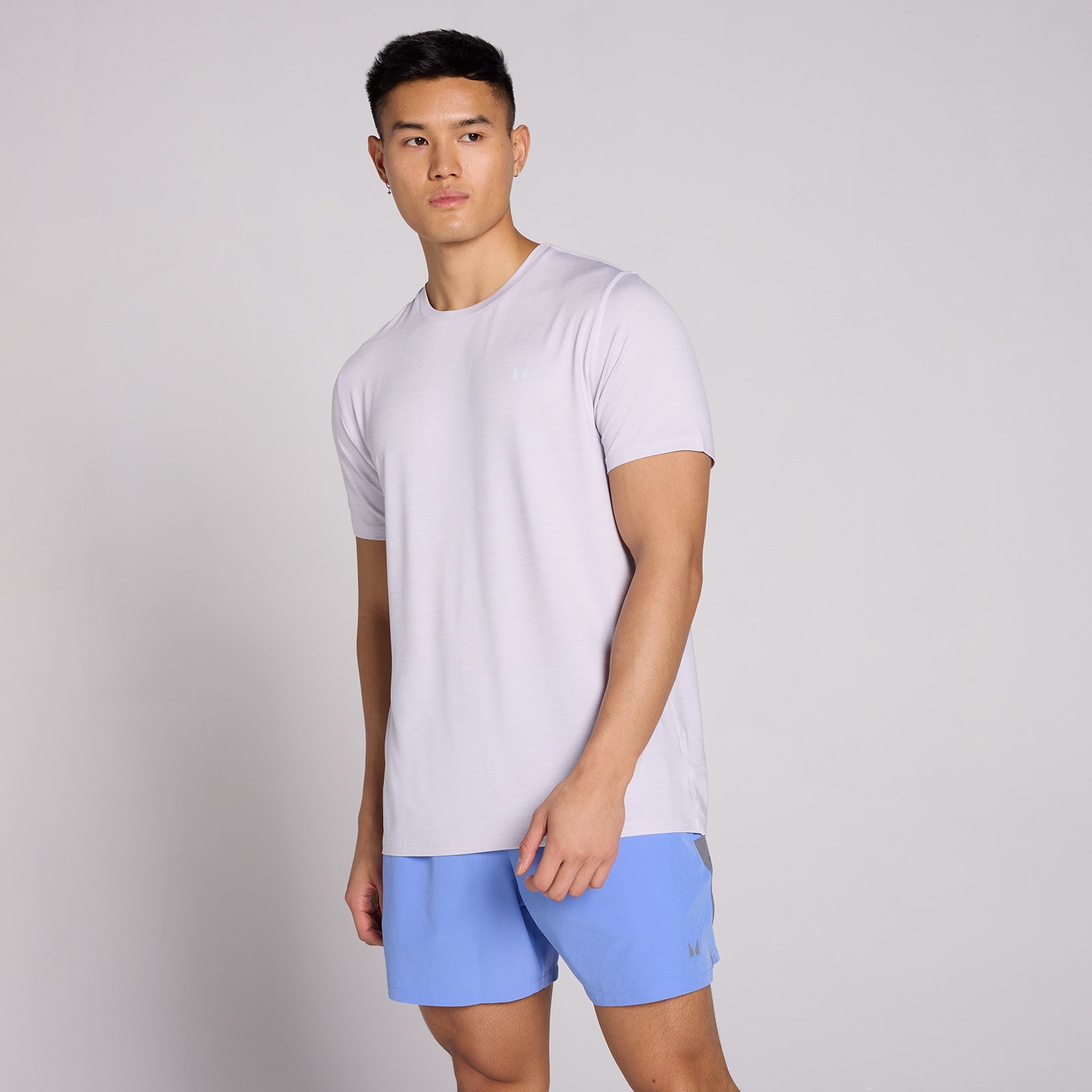 MP Męski T-Shirt Tempo Marl (Lilac Grey)