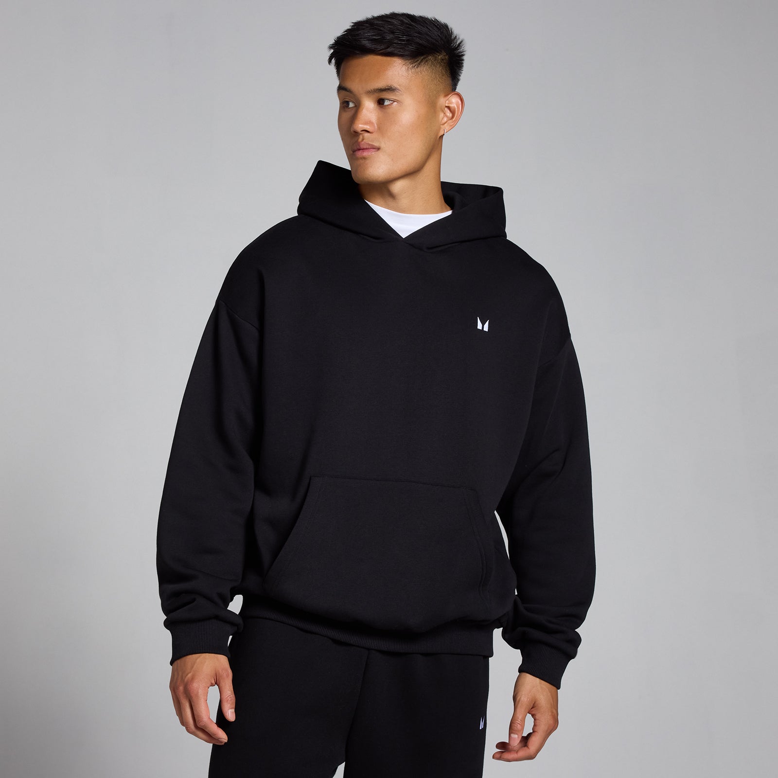 MP Męska Bluza z Kapturem Rest Day Oversize (Czarny)
