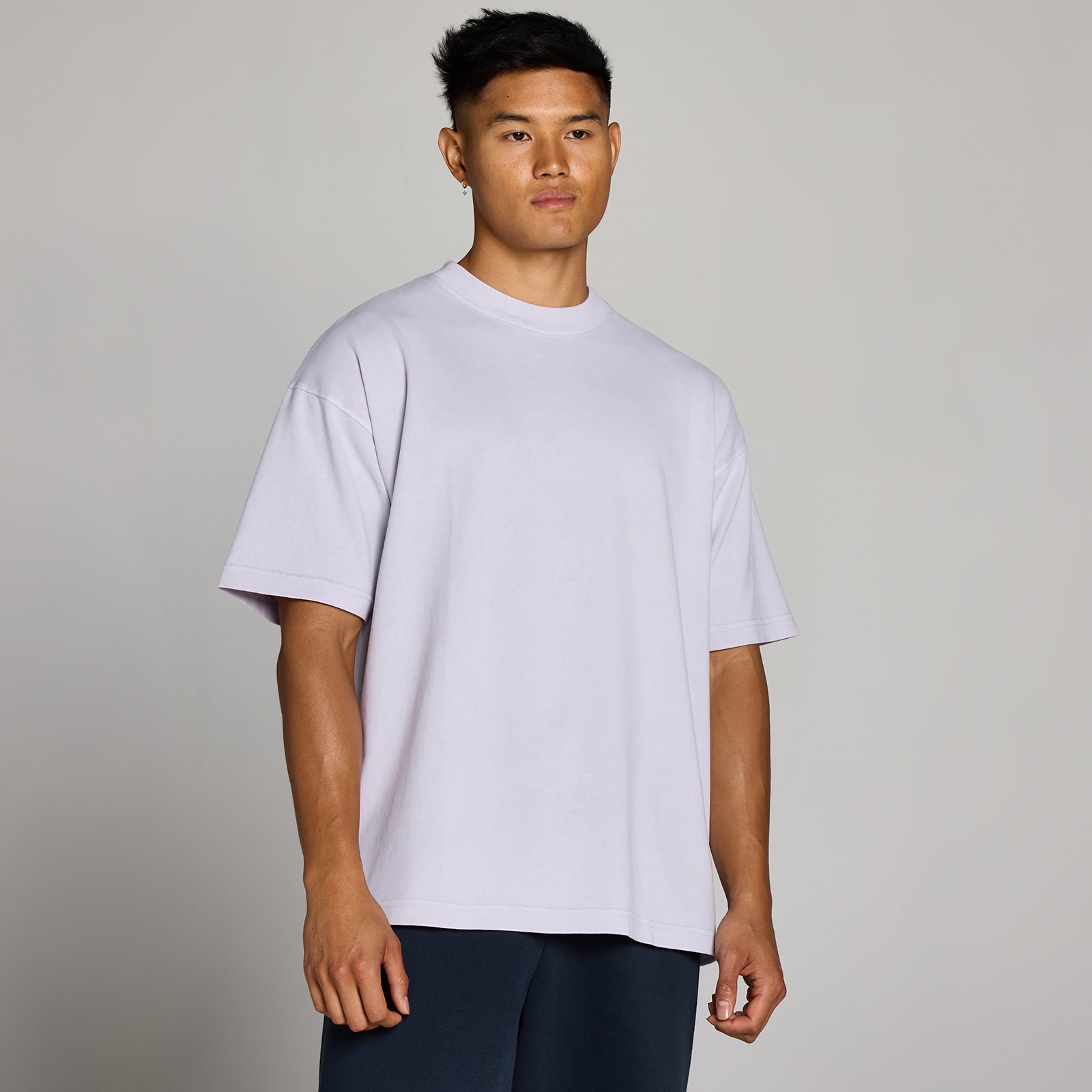 Męska Koszulka MP Washed Oversized Cotton (Lilac Grey)