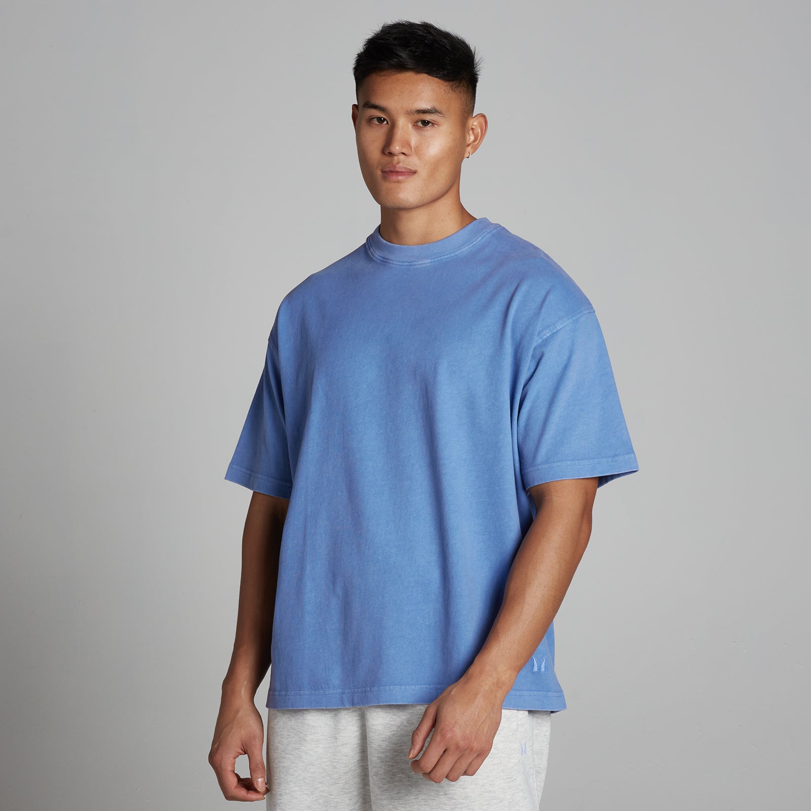 Męska Koszulka Bawełniana MP Washed Oversize (Cornflower Blue)