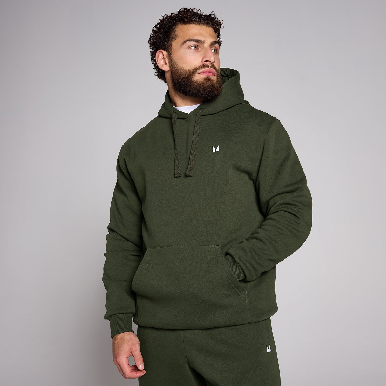 Męska Bluza z Kapturem MP Rest Day (Forest Green)