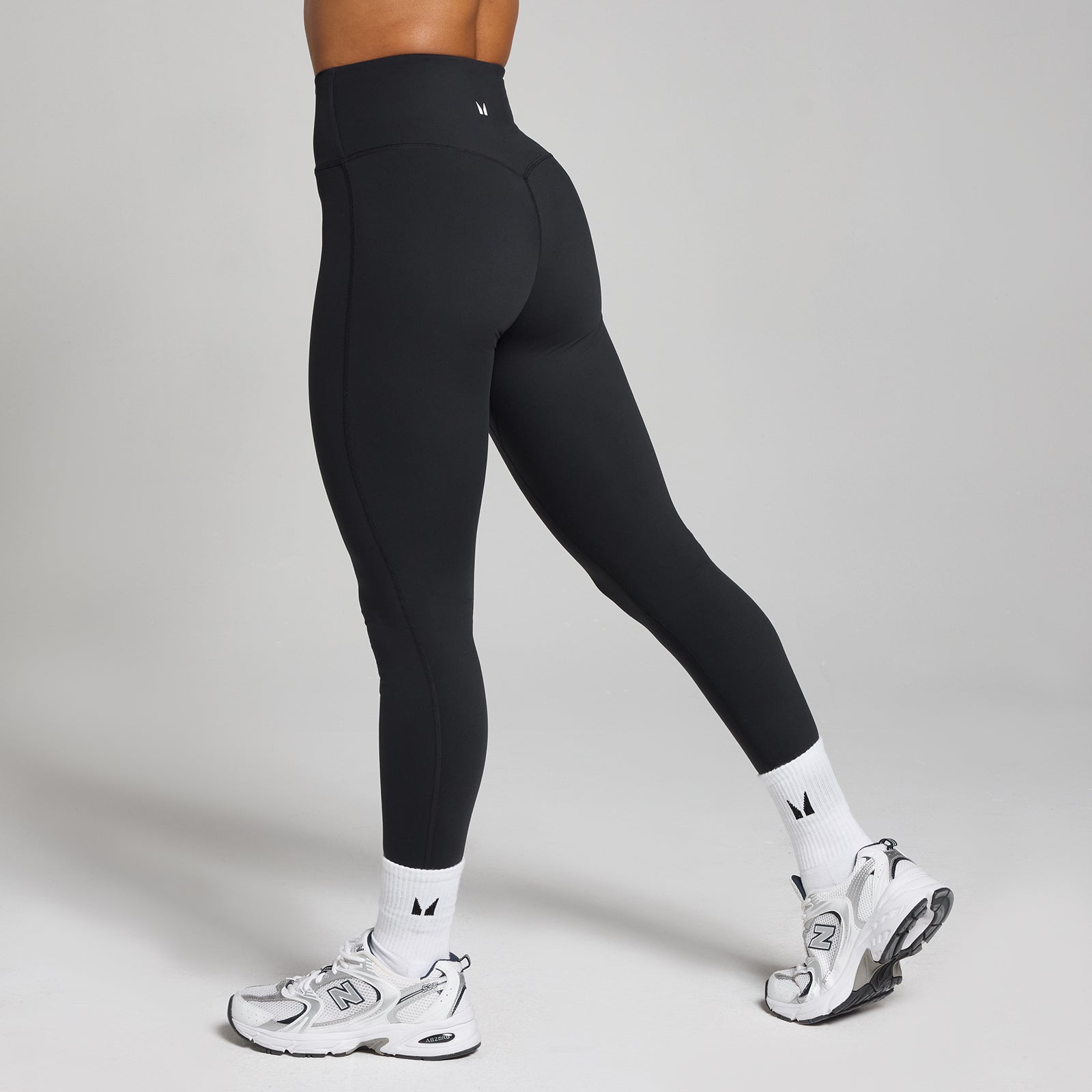 Damskie Legginsy MP Tempo z Wysokim Stanem (Czarny)